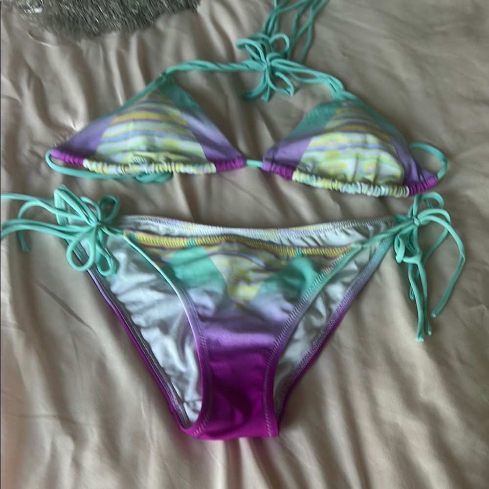 Colorful Triangle Bikini Set